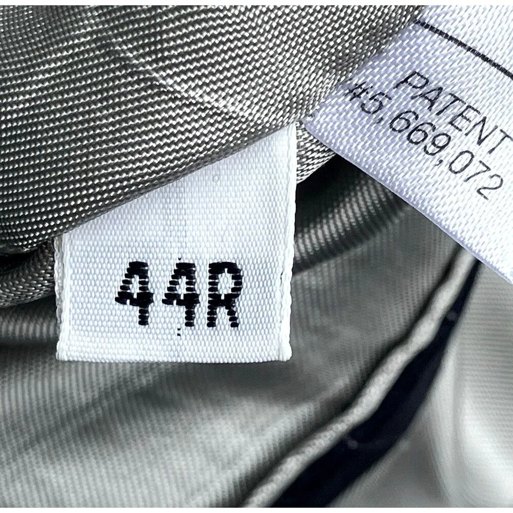Austin Reed London Suit Chalk Stripe Blue 44 Imported Wool USA Dillards Career